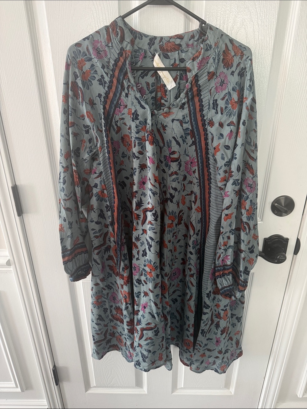 Floral Printed Lightweight Women's dress in Sage